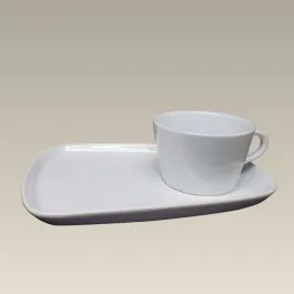 Sjónvarpsbolli með undirdisk